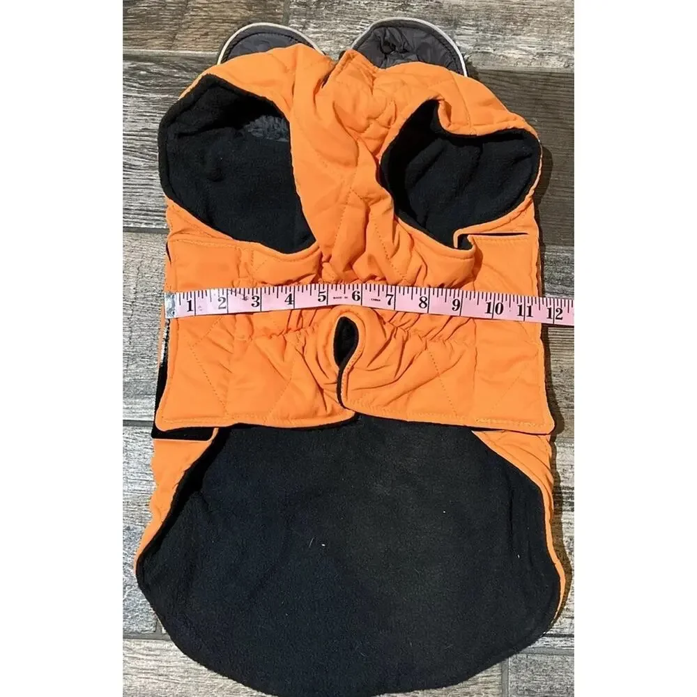 EMUST Doggy Quilted Fleece Orange Jacket Size L